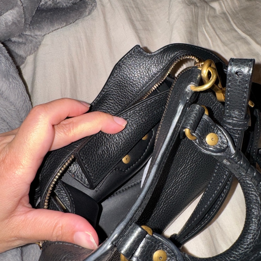 Balenciaga Black Mini City Bag with Gold Hardware - Picture 4 of 4